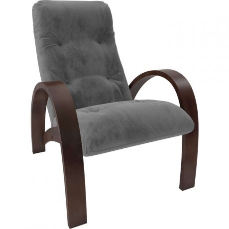 Кресло Мебель Импэкс Модель S7 орех/шпон ткань Verona antrazite grey