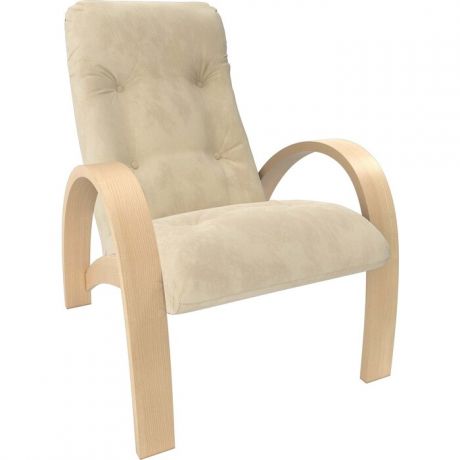 Кресло Мебель Импэкс Модель S7 натуральное дерево/шпон ткань Verona vanilla