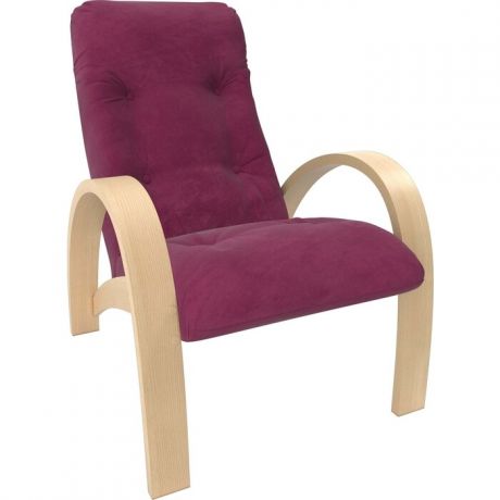 Кресло Мебель Импэкс Модель S7 натуральное дерево/шпон ткань Verona cyklam