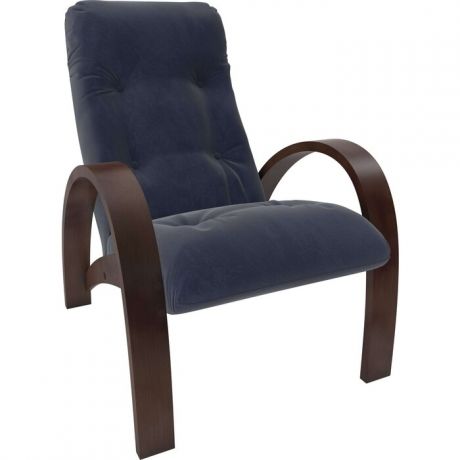 Кресло Мебель Импэкс Модель S7 орех/шпон ткань Verona denim blue