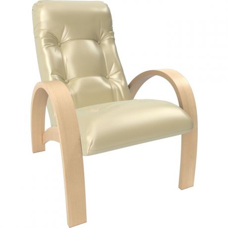 Кресло Мебель Импэкс Модель S7 натуральное дерево/шпон к/з oregon perlamutr 106