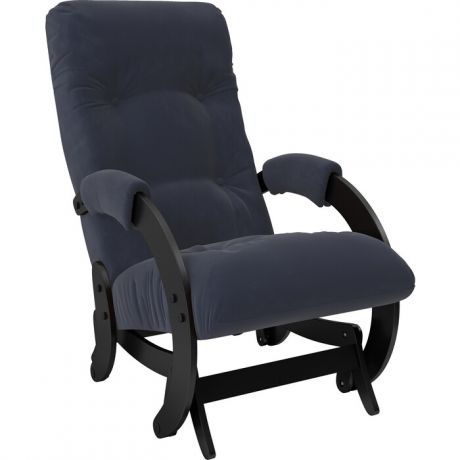 Кресло-качалка глайдер Мебель Импэкс Модель 68 венге ткань Verona denim blue