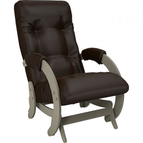 Кресло-качалка глайдер Мебель Импэкс Модель 68 серый ясень к/з oregon perlamutr 120