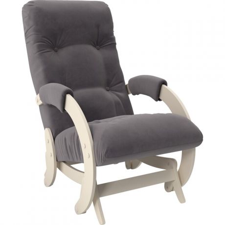 Кресло-качалка глайдер Мебель Импэкс Модель 68 дуб шампань ткань Verona antrazite grey