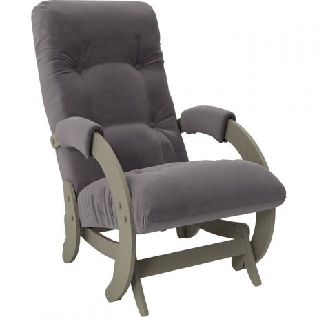 Кресло-качалка глайдер Мебель Импэкс Модель 68 серый ясень ткань Verona antrazite grey