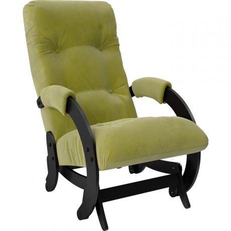 Кресло-качалка глайдер Мебель Импэкс Модель 68 венге ткань Verona apple green
