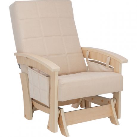 Кресло-качалка глайдер Мебель Импэкс Нордик натуральное дерево ткань Verona vanilla