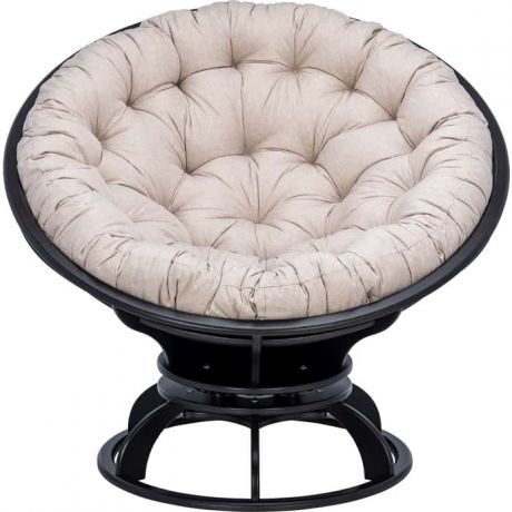 Кресло вращающееся Мебель Импэкс Папасан с подушкой венге, подушка Tesla beige