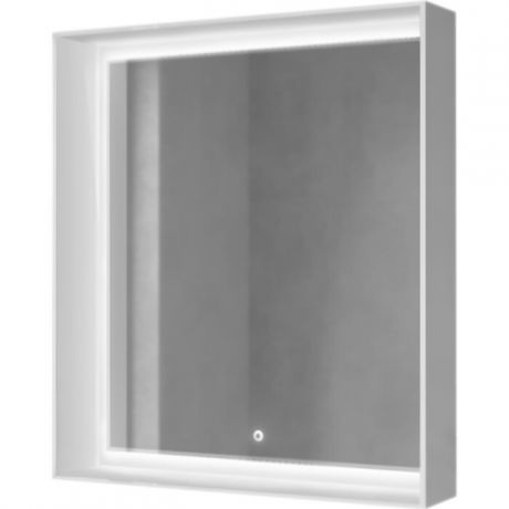 Зеркало Raval Frame 75 с подсветкой, сенсор, белое (Fra.02.75/W)