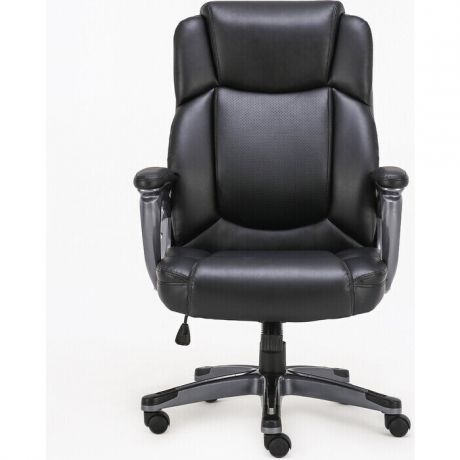 Кресло офисное Brabix Favorite EX-577 пружинный блок рециклированная кожа черное Premium 531934