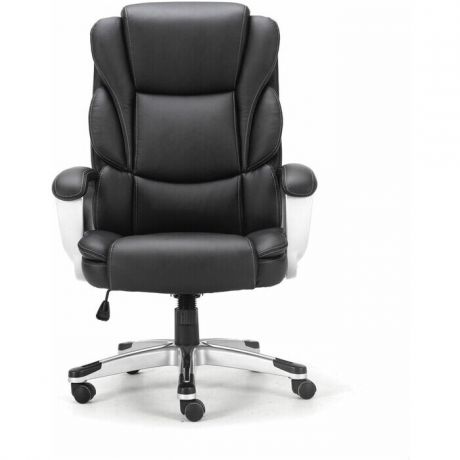 Кресло офисное Brabix Rest EX-555 пружинный блок экокожа черное Premium 531938