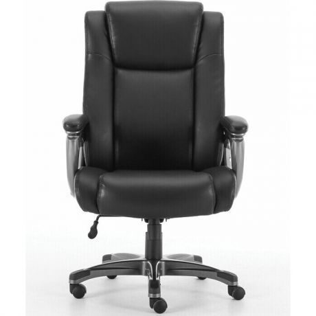 Кресло офисное Brabix Solid HD-005 рециклированная кожа черное Premium 531941