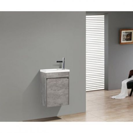 Тумба под раковину BelBagno Pietra 40 stucco cemento (PIETRA MINI-400-1A-SO-SCM-R)