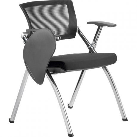 Кресло Riva Chair RCH 462TEC черное складное хром с пюпитром