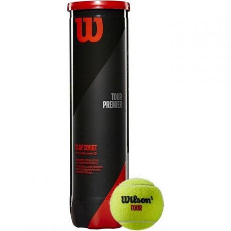 Мяч для большого тенниса Wilson Tour Premier Can Clay арт. WRT119600 одобр. ITF 4 мяча