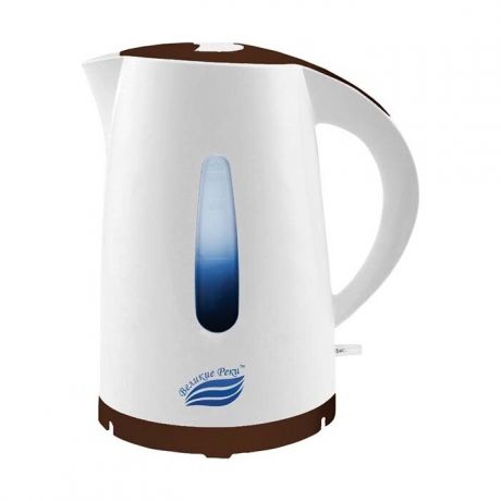 Чайник электрический Великие реки Томь-1 бел/коричневый