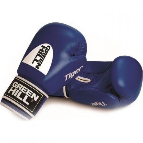 Перчатки боксерские GREEN HILL TIGER арт. BGT-2010c-12-BL, 12 oz, натуральная кожа, синий
