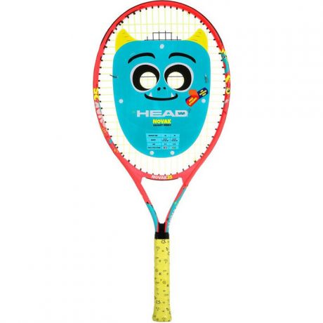 Ракетка для большого тенниса Head Novak 25 Gr07, арт. 233500, для 8-10 лет, алюм., со струнами, красн-сине-желтый
