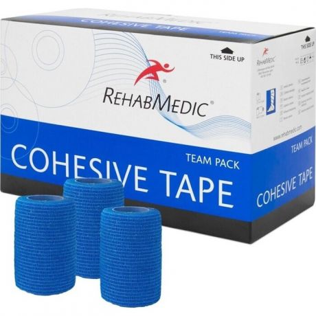 Тейп Rehab Cohesive Tape, арт. RMV0213BL, поливискоза, 7.5см x 4.6м, уп. 20 шт, син