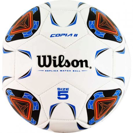 Мяч футбольный Wilson Copia II арт. WTE9210XB05 р. 5, 30п, гл. TPU, 1подкл. сл.,маш.сш.,бело-сине-красный