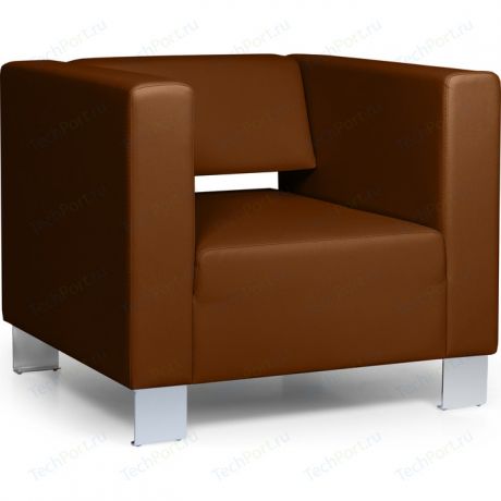 Кресло Euroforma Горизонт кожа рулонная dakota, 116 коричневый