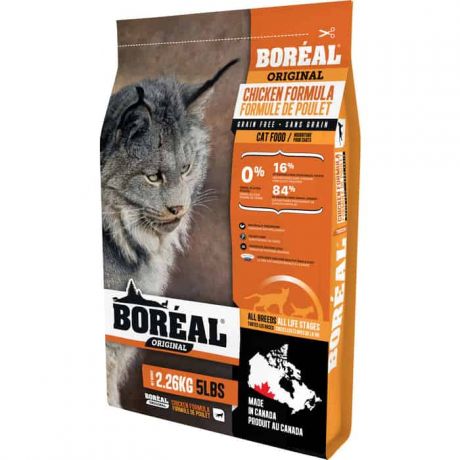 Сухой корм Boreal Original для кошек всех пород с курицей 2,26кг