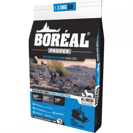 Сухой корм Boreal Proper для собак всех пород с океанической рыбой 2,26кг