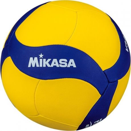 Мяч волейбольный Mikasa V430W, р.5, вес 195-225г, синт.кожа (ПУ), 18 пан, маш.сш., бут.кам, желто-синий