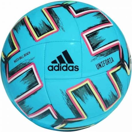 Мяч для пляжного волейбола Adidas UNIFORIA PRO BEACH, арт. FH7347, р.5, FIFA Pro, 18п,ТПУ, маш.сш, голубой