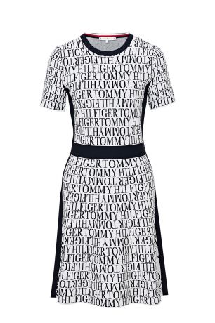 Платье Tommy Hilfiger WW0WW28174 02T sml branded diagonal prt white