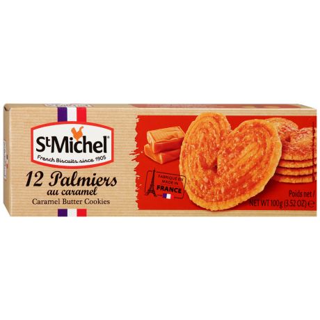 Печенье StMichel Палмьерс сливочное карамельное 100 г