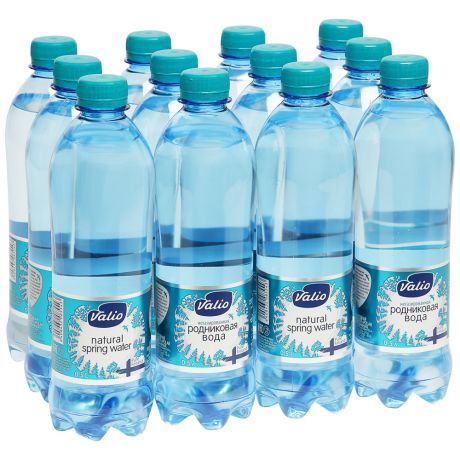 Вода питьевая Valio родниковая 12 штук по 0.5 л