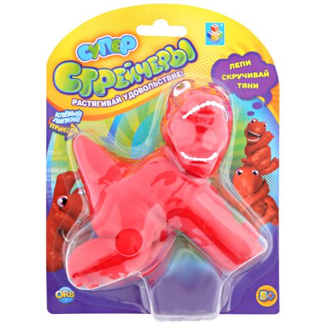 Тянущаяся игрушка 1Toy Супер Стрейчеры Стикизавр