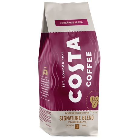 Кофе Costa Coffee Signature Blend средняя обжарка в зернах 200 г