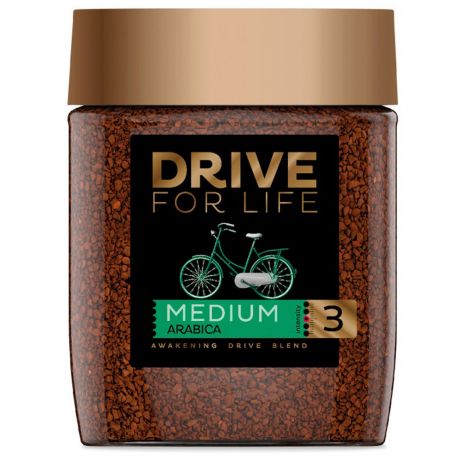 Кофе Drive for life Medium растворимый сублимированный 100 г