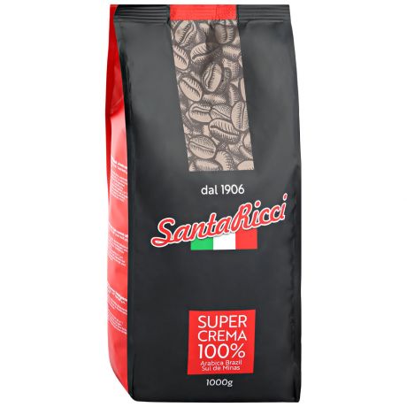 Кофе Santa Ricci Super Crema в зернах 1 кг