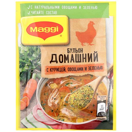 Бульон Maggi Домашний в порошке с курицей овощами и зеленью 100 г