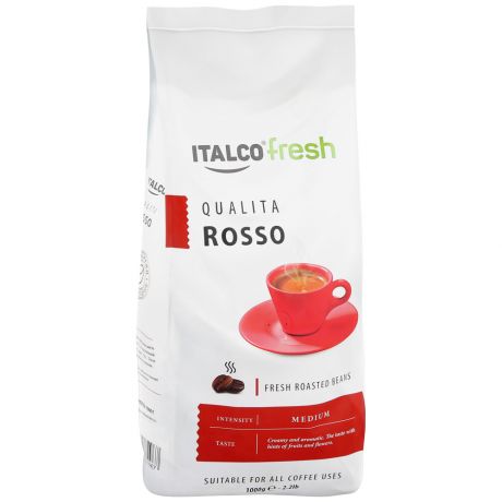 Кофе Italco fresh Qualita Rosso в зернах 1 кг