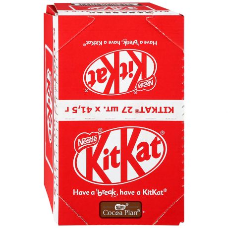 Шоколадные баточники KitKat 27 штук по 41.5 г