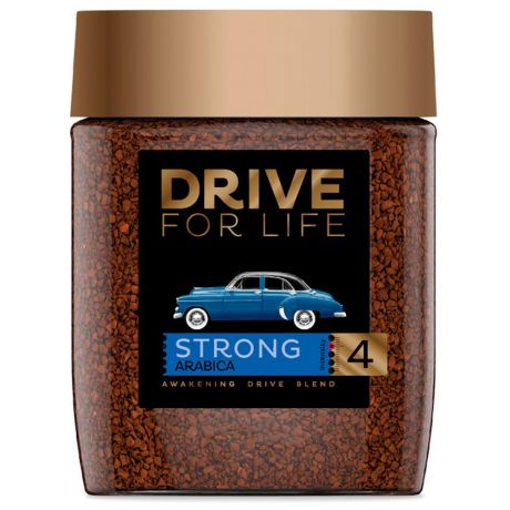 Кофе Drive for life Strong растворимый сублимированный 100 г