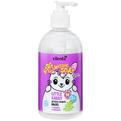 Жидкое мыло детское Vilenta Little Rabbit с малиной и ежевикой 300 мл