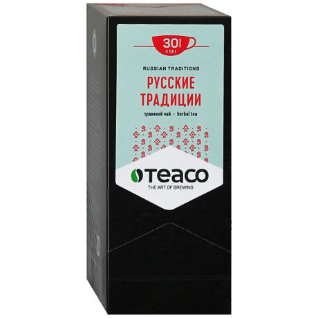 Напиток Teaco Русские традиции чайный травяной 30 пакетиков по 1.4 г