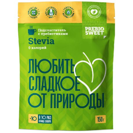 Подсластитель столовый Prebiosweet Stevia 150 г