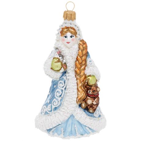 Формовая игрушка Irena "Снегурочка с зайчиком и мишкой