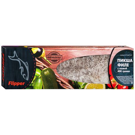 Пикша филе Flipper с кожей замороженное 400 г