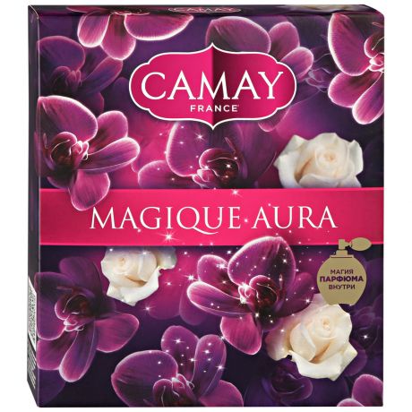 Набор подарочный Camay Магическое заклинание Гели для душа черная орхидея+белая роза 250+250 мл