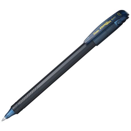 Ручка гелевая Pentel Energel (черный корпус, темно-синий стержень, толщина линии 0.7 мм)