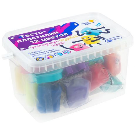 Набор для детской лепки Genio Kids-Art Тесто-пластилин 12 цветов