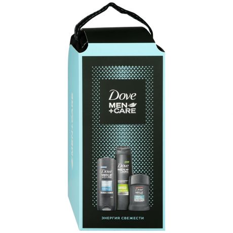 Набор подарочный Dove MEN+CARE Энергия свежести Антиперспирант 50 мл + Гель для душа 250 мл + Шампунь 250 мл