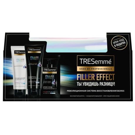 Набор подарочный TRESemme Filler Effect Сияние и гладкость Шампунь + кондиционер и крем-уход для волос 2х200+7 мл